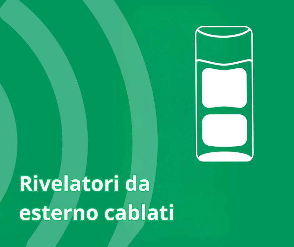 Rivelatori da esterno cablati