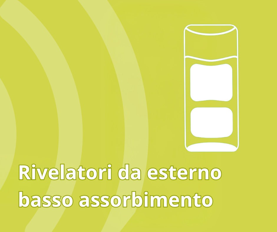 Rivelatori da esterno a basso assorbimento